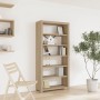 Estantería de 6 niveles madera maciza de acacia 80x30x170 cm by , Bookcases and shelves - Ref: Foro24-345083, Price: 193,44 €...