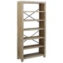 Estantería de 6 niveles madera maciza de acacia 80x30x170 cm by , Bookcases and shelves - Ref: Foro24-345083, Price: 193,44 €...