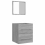 Armario de baño con espejo gris sonoma 41x38,5x48 cm | Foro24.es | Tu tienda online para hogar, jardín y más Foro24.es