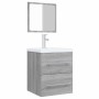 Armario de baño con espejo gris sonoma 41x38,5x48 cm | Foro24.es | Tu tienda online para hogar, jardín y más Foro24.es