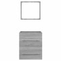 Armario de baño con espejo gris sonoma 41x38,5x48 cm | Foro24.es | Tu tienda online para hogar, jardín y más Foro24.es