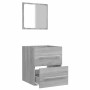 Armario de baño con espejo gris sonoma 41x38,5x48 cm | Foro24.es | Tu tienda online para hogar, jardín y más Foro24.es