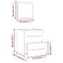 Armario de baño con espejo gris sonoma 41x38,5x48 cm | Foro24.es | Tu tienda online para hogar, jardín y más Foro24.es