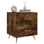Mesita de noche madera ingeniería roble ahumado 40x35x47,5 cm de , Mesitas de noche - Ref: Foro24-827254, Precio: 45,87 €