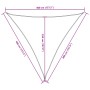 Toldo de vela triangular tela Oxford terracota 4x4x4 m by , Umbrellas - Ref: Foro24-135396, Price: 32,79 €, Discount: %