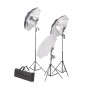 Kit de iluminación de estudio trípodes y sombrillas 24 vatios | Foro24.es | Tu tienda online para hogar, jardín y más Foro24.es