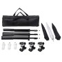 Kit de iluminación de estudio trípodes y sombrillas 24 vatios | Foro24.es | Tu tienda online para hogar, jardín y más Foro24.es