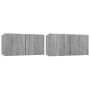 Muebles para TV colgantes 2 uds madera gris Sonoma 60x30x30 cm | Foro24.es | Tu tienda online para hogar, jardín y más Foro24.es