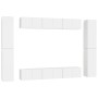 Set de muebles de salón TV 10 pzas madera de ingeniería blanco by , TV Furniture - Ref: Foro24-3078665, Price: 402,06 €, Disc...