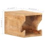 Soporte de bicicletas pared 35x25x25 cm madera de mango rugosa by , Vehicle bike rack - Ref: Foro24-320477, Price: 58,27 €, D...