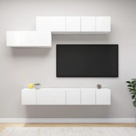 Set de muebles de salón TV 7 piezas madera de ingeniería blanco von , TV-Möbel - Ref: Foro24-3078729, Preis: 207,54 €, Rabatt: %