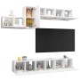 Set de muebles de salón TV 7 piezas madera de ingeniería blanco von , TV-Möbel - Ref: Foro24-3078729, Preis: 207,54 €, Rabatt: %