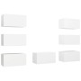 Muebles de salón 7 uds madera ingeniería blanco 30,5x30x60 cm von , TV-Möbel - Ref: Foro24-3078743, Preis: 224,65 €, Rabatt: %