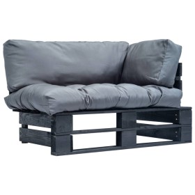 Sofá de jardín de palets con cojines grises madera de pino von , Outdoor-Sofas - Ref: Foro24-277414, Preis: 155,90 €, Rabatt: %