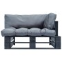 Sofá de jardín de palets con cojines grises madera de pino von , Outdoor-Sofas - Ref: Foro24-277414, Preis: 155,90 €, Rabatt: %