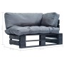 Sofá de jardín de palets con cojines grises madera de pino von , Outdoor-Sofas - Ref: Foro24-277414, Preis: 155,90 €, Rabatt: %