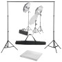 Kit de estudio fotográfico con set de luces y fondo | Foro24.es | Tu tienda online para hogar, jardín y más Foro24.es