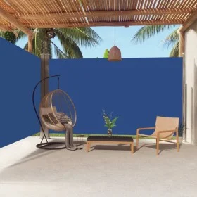 Blaue einziehbare Seitenmarkise 220x600 cm von vidaXL, Sonnenschirme - Ref: Foro24-318016, Preis: 115,29 €, Rabatt: %