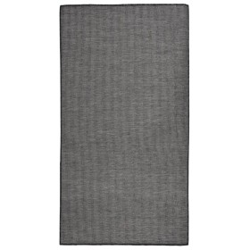 Alfombra de exterior de tejido plano gris 80x150