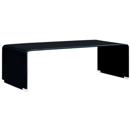 Mesa de centro de vidrio templado negro 98x45x31 cm | Foro24.es | Tu tienda online para hogar, jardín y más Foro24.es
