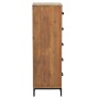 Cómoda de madera maciza de pino 42x35x110 cm von , Schubladen - Ref: Foro24-349927, Preis: 238,83 €, Rabatt: %
