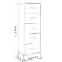 Cómoda de madera maciza de pino 42x35x110 cm von , Schubladen - Ref: Foro24-349927, Preis: 238,83 €, Rabatt: %