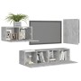 Juego de muebles de salón 4 piezas gris hormigón von , TV-Möbel - Ref: Foro24-3079097, Preis: 110,72 €, Rabatt: %