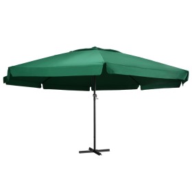 Sombrilla de jardín con palo de aluminio verde 600 cm by , Umbrellas - Ref: Foro24-47371, Price: 265,64 €, Discount: %