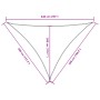 Toldo de vela triangular tela Oxford terracota 4x5x6,4 m by , Umbrellas - Ref: Foro24-135404, Price: 44,53 €, Discount: %