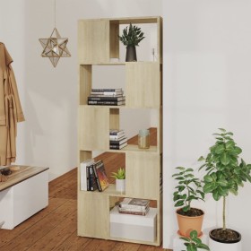 Estantería divisor de espacios roble Sonoma 60x24x155 cm de , Librerías y estanterías - Ref: Foro24-809092, Precio: 59,59 €
