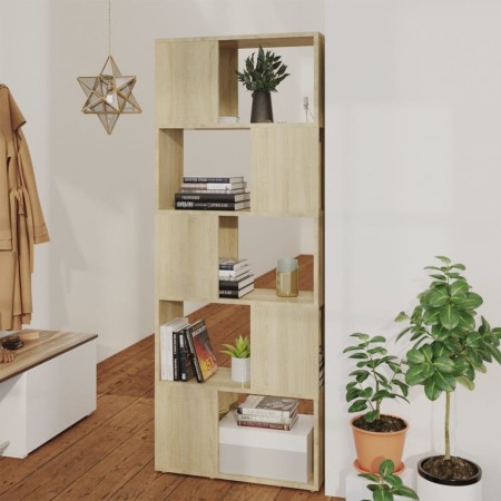 Estantería divisor de espacios roble Sonoma 60x24x155 cm by , Bookcases and shelves - Ref: Foro24-809092, Price: 57,95 €, Dis...
