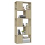 Estantería divisor de espacios roble Sonoma 60x24x155 cm de , Librerías y estanterías - Ref: Foro24-809092, Precio: 59,59 €