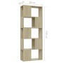 Estantería divisor de espacios roble Sonoma 60x24x155 cm by , Bookcases and shelves - Ref: Foro24-809092, Price: 57,95 €, Dis...