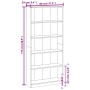 Estantería de 5 niveles contrachapada gris Sonoma 80x24x175 cm by , Bookcases and shelves - Ref: Foro24-815394, Price: 98,25 ...