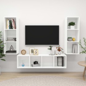 Juego de muebles de salón 3 piezas madera