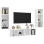 Juego de muebles de salón 3 piezas madera ingeniería blanco | Foro24.es | Tu tienda online para hogar, jardín y más Foro24.es