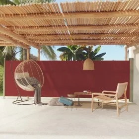 Red garden retractable side awning 160x600 cm by vidaXL, Umbrellas - Ref: Foro24-317961, Price: 102,05 €, Discount: %