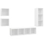 Juego de muebles de salón 4 piezas madera ingeniería blanco | Foro24.es | Tu tienda online para hogar, jardín y más Foro24.es