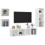 Juego de muebles de salón 4 piezas madera ingeniería blanco | Foro24.es | Tu tienda online para hogar, jardín y más Foro24.es