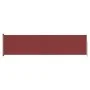 Red garden retractable side awning 160x600 cm by vidaXL, Umbrellas - Ref: Foro24-317961, Price: 102,05 €, Discount: %