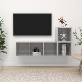 Set de muebles de salón 2 pzas madera ingeniería