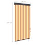 Estor enrollable de exterior blanco y naranja 100x250 cm von , Jalousien und Jalousien - Ref: Foro24-145957, Preis: 48,82 €, ...
