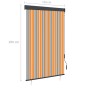 Estor enrollable de exterior amarillo y azul 120x250 cm von , Jalousien und Jalousien - Ref: Foro24-145962, Preis: 53,32 €, R...