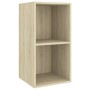 Set de muebles para TV 4 pzas madera contrachapada roble Sonoma | Foro24.es | Tu tienda online para hogar, jardín y más Foro24.es