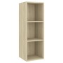 Set de muebles para TV 4 pzas madera contrachapada roble Sonoma | Foro24.es | Tu tienda online para hogar, jardín y más Foro24.es