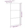 Mampara de ducha vidrio ESG semiesmerilado negro 100x195 cm by , Shower walls and screens - Ref: Foro24-151874, Price: 171,63...
