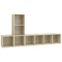 Juego de muebles de salón 3 pzas madera ingeniería roble Sonoma von , TV-Möbel - Ref: Foro24-3079829, Preis: 133,11 €, Rabatt: %