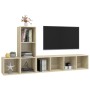 Juego de muebles de salón 3 pzas madera ingeniería roble Sonoma von , TV-Möbel - Ref: Foro24-3079829, Preis: 133,11 €, Rabatt: %
