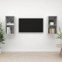 Muebles de salón de pared 2 pzs madera ingeniería gris hormigón de , Muebles TV - Ref: Foro24-3079848, Precio: 72,13 €, Descu...