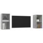 Muebles de salón de pared 2 pzs madera ingeniería gris hormigón de , Muebles TV - Ref: Foro24-3079848, Precio: 72,13 €, Descu...